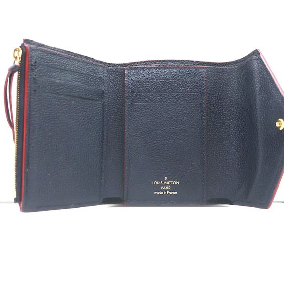 Louis Vuitton Victorine Wallet Navy Monogram Empreinte Leather - Picture 9 of 12